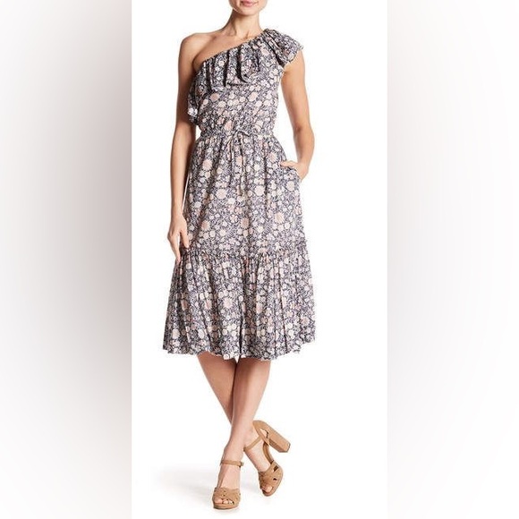 Rebecca Taylor Dresses & Skirts - REBECCA TAYLOR la vie Zinnia Maxi  Dress‎ One Shoulder tiered Women’s SIZE XS